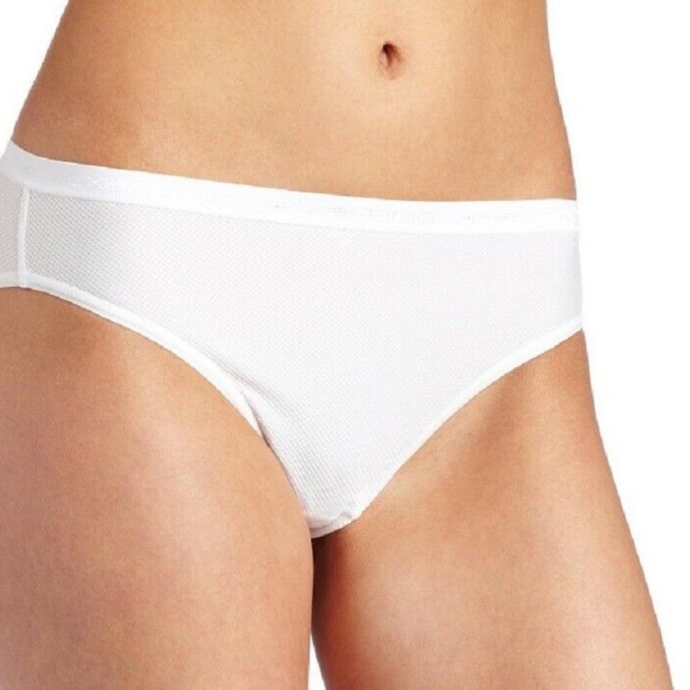 New Ex Officio Womens Give -N- Go Bikini Brief White Underwear Panties XS